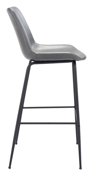 Zuo Modern Byron Barstool Gray