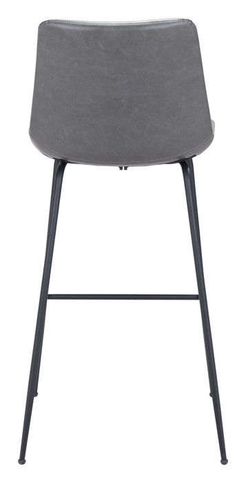 Zuo Modern Byron Barstool Gray