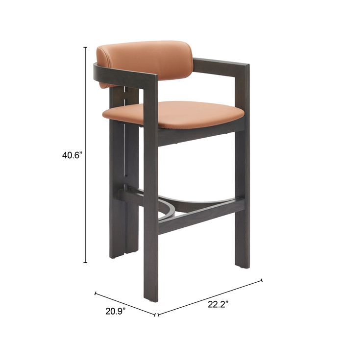 Zuo Modern Shaili Barstool Brown