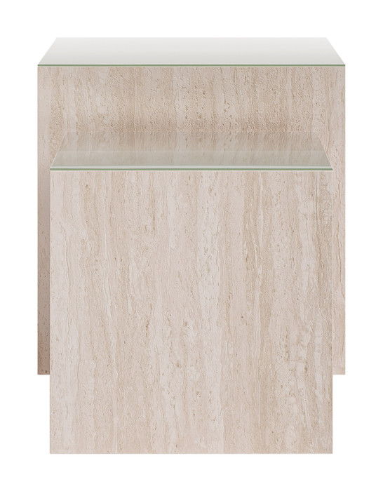 Zuo Modern Cambro Coffee Table Set (2-Piece) Stone Beige