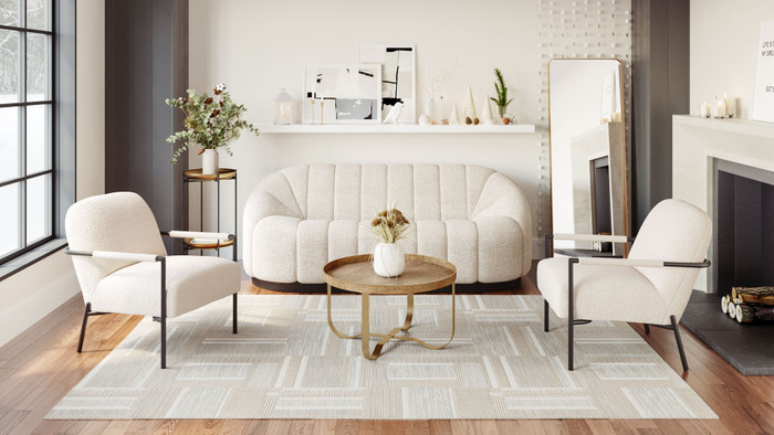 Zuo Modern Bhutan Sofa Cream