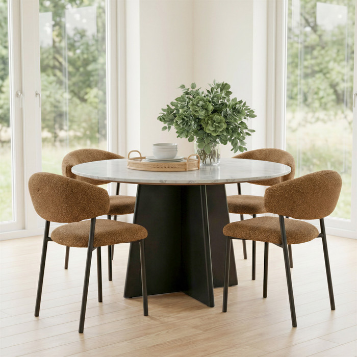 Zuo Modern Seville Dining Chair (Set of 2) Brown Cork