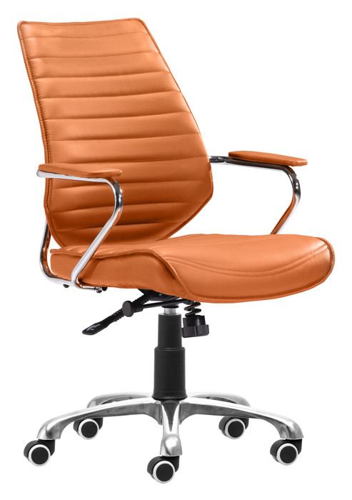 Zuo Modern Enterprise Low Back Office Chair Terracotta
