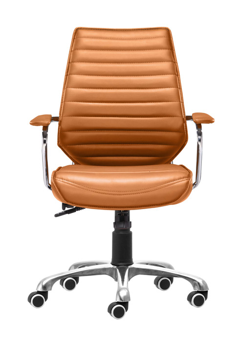 Zuo Modern Enterprise Low Back Office Chair Terracotta
