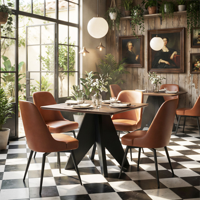 Zuo Modern Lisse Square Dining Table Espresso