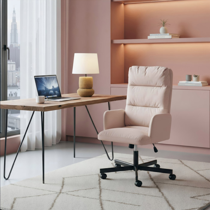 Zuo Modern Sable Office Chair Ivory
