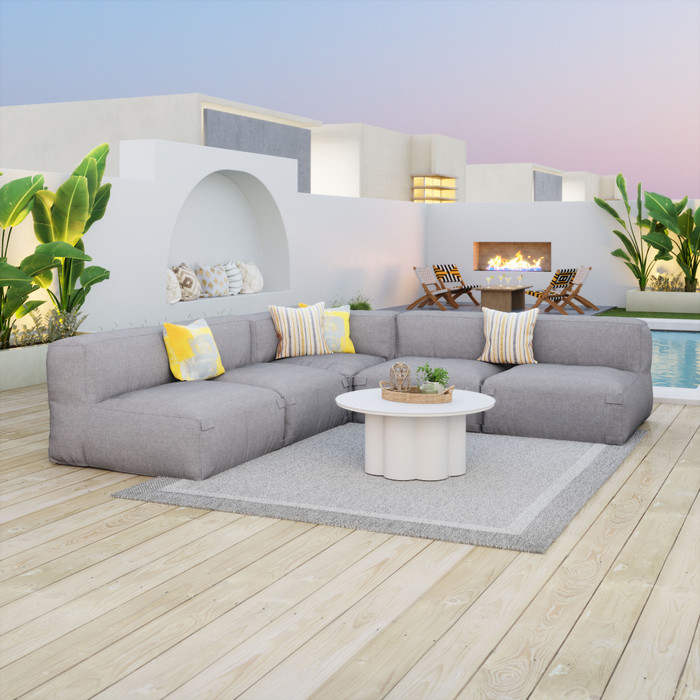 Zuo Modern Luanda Middle Chair Gray