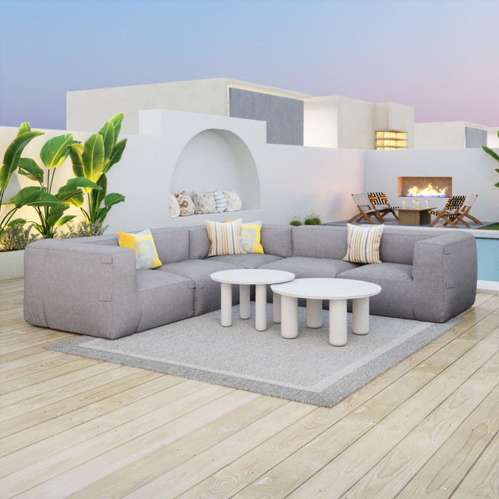 Zuo Modern Luanda Middle Chair Gray