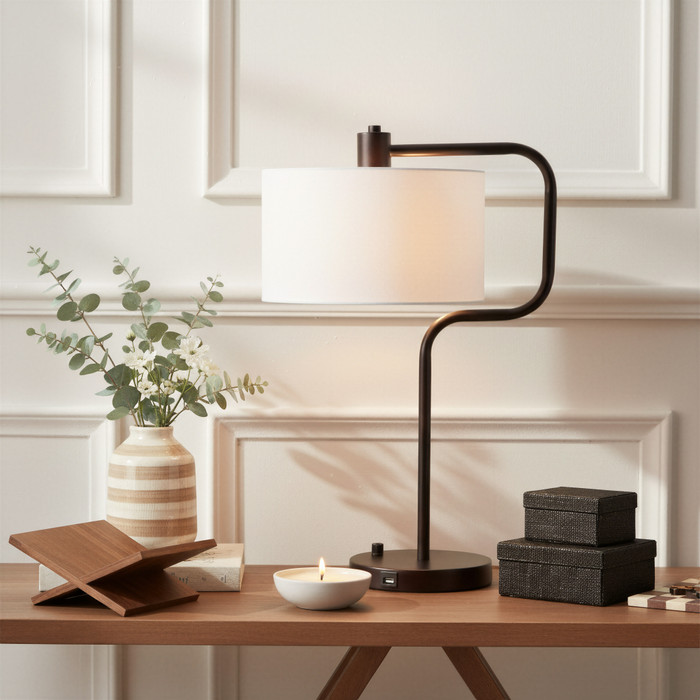 Zuo Modern Middlemist Table Lamp White