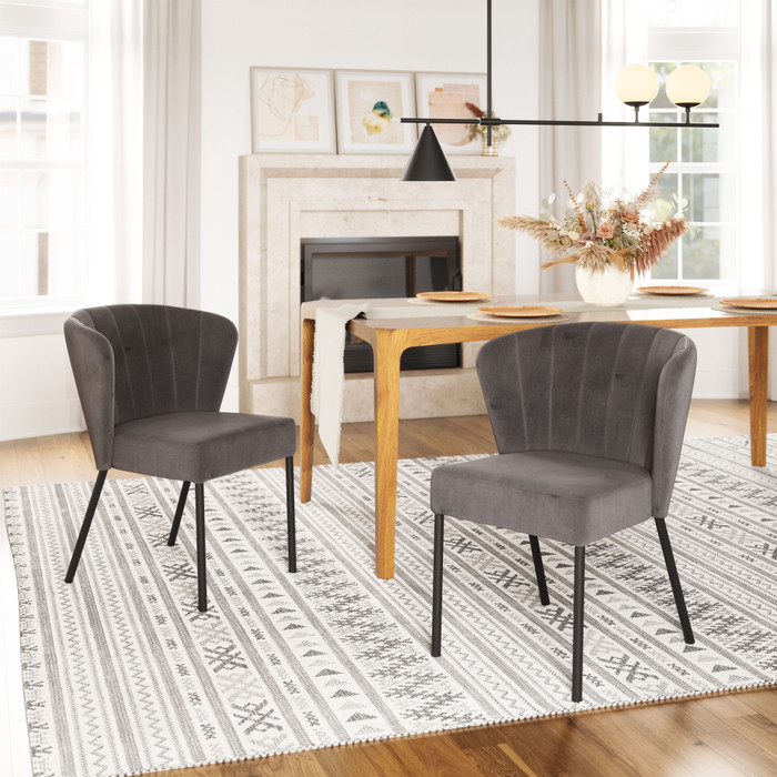 Zuo Modern Aimee Dining Chair (Set of 2) Gray
