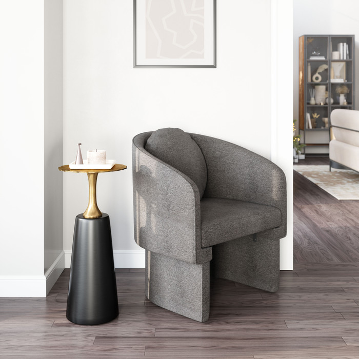 Zuo Modern Olya Accent Chair Truffle Gray
