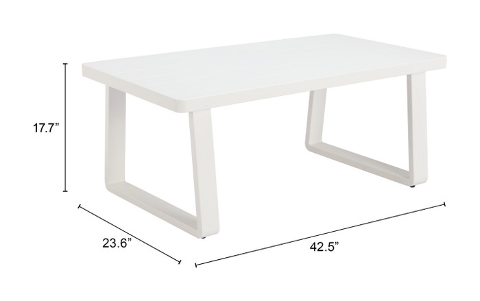 Zuo Modern Welt Coffee Table White