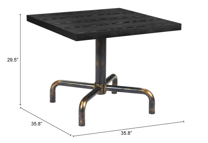 Zuo Modern Neum Bistro Table Black