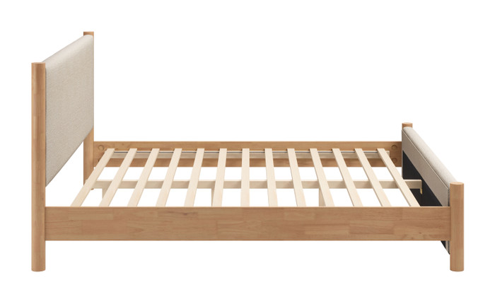 Zuo Modern Hadi King Bed Beige & Natural