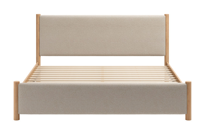 Zuo Modern Hadi King Bed Beige & Natural