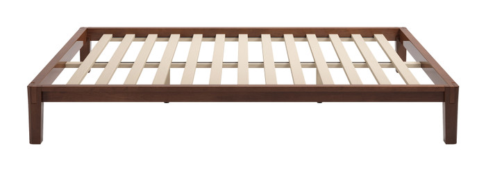Zuo Modern Luum Queen Platform Bed Frame Walnut