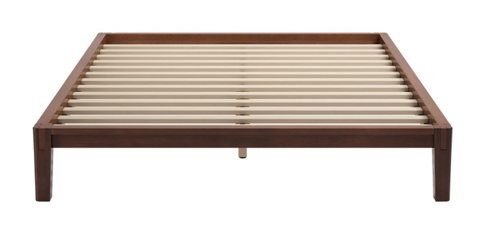 Zuo Modern Luum Queen Platform Bed Frame Walnut