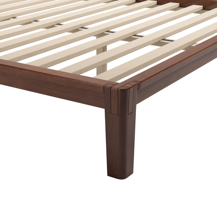 Zuo Modern Luum Queen Platform Bed Frame Walnut