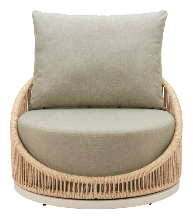 Zuo Modern Cabana Swivel Chair Multicolor