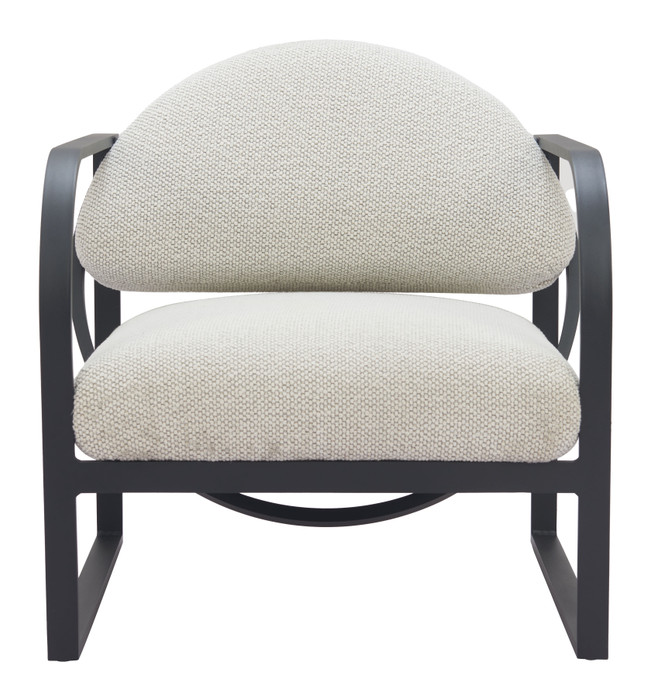 Zuo Modern Flakt Accent Chair Ivory