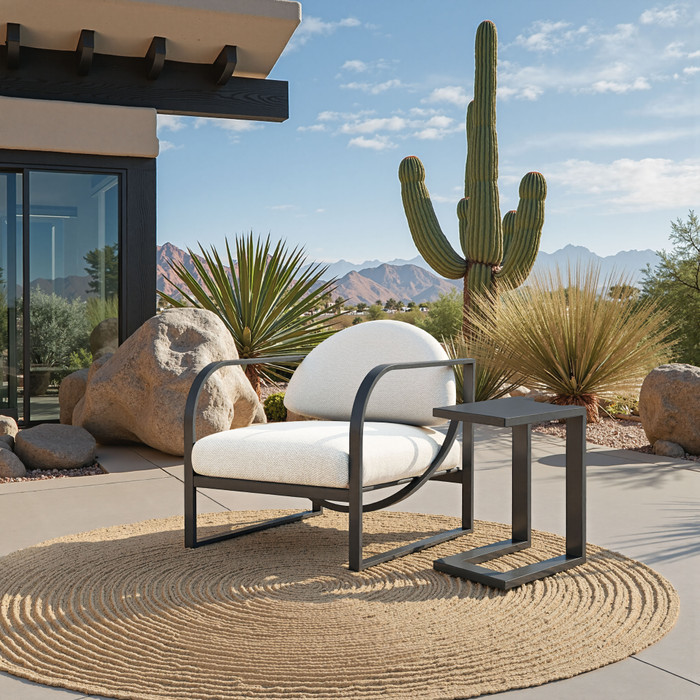 Zuo Modern Flakt Accent Chair Ivory