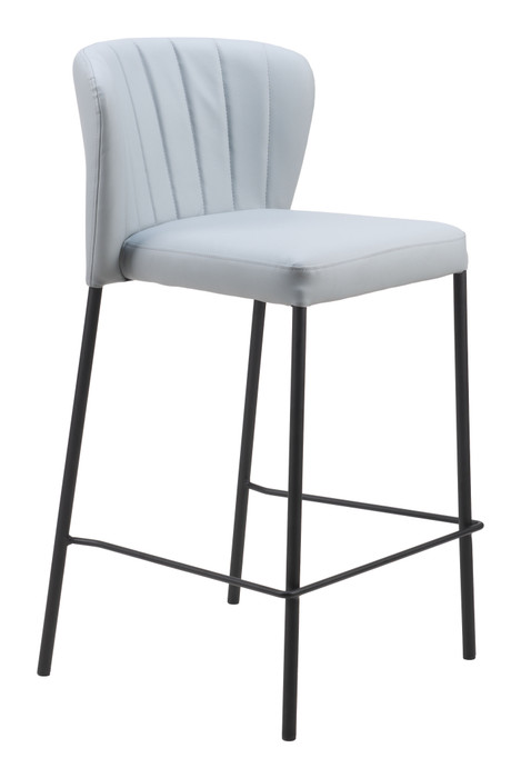 Zuo Modern Linz Counter Stool (Set of 2) Gray