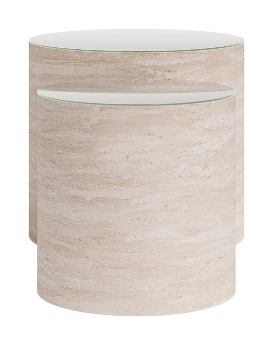 Zuo Modern Carzo Coffee Table Set (2-Piece) Stone Beige