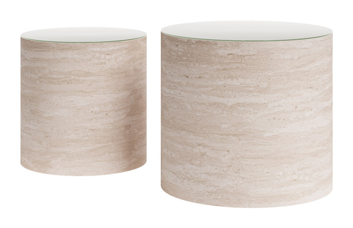 Zuo Modern Carzo Coffee Table Set (2-Piece) Stone Beige