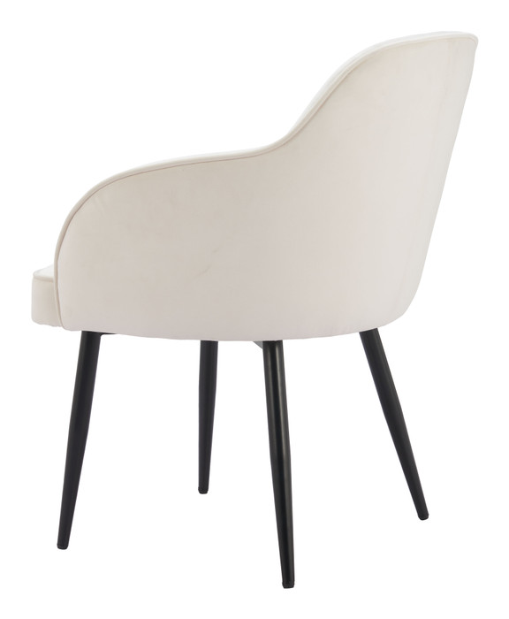 Zuo Modern Jolie Dining Chair (Set of 2) Ivory