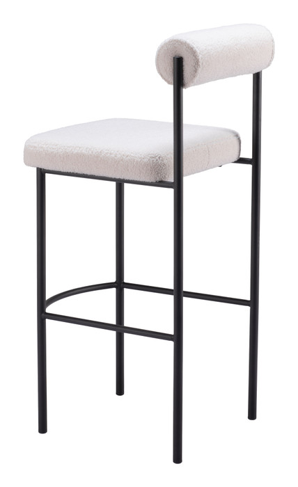 Zuo Modern Livorno Barstool (Set of 2) Ivory