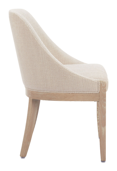 Zuo Modern Calmo Dining Chair Beige