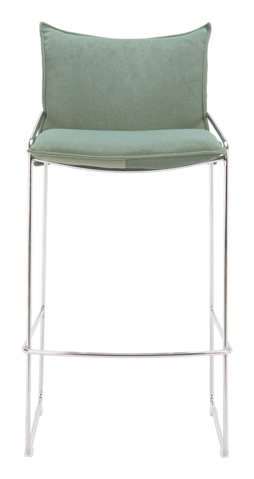Zuo Modern Pola Barstool Green