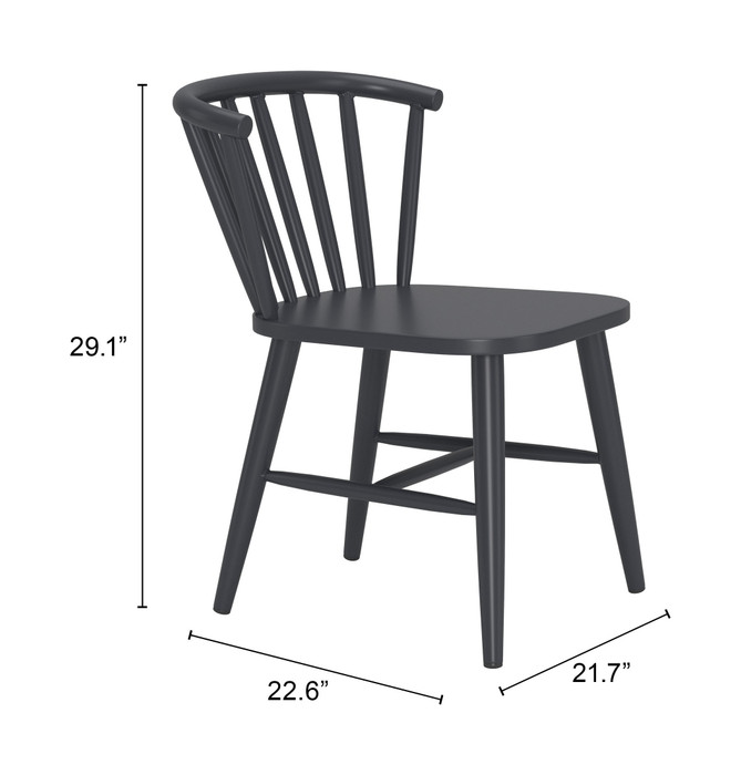 Zuo Modern Shio Dining Chair Black