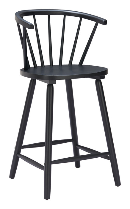 Zuo Modern Stenger Counter Stool (Set of 2) Black
