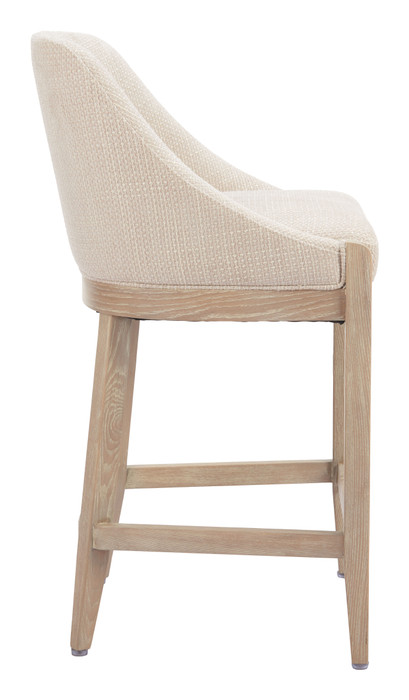 Zuo Modern Calmo Counter Stool Beige