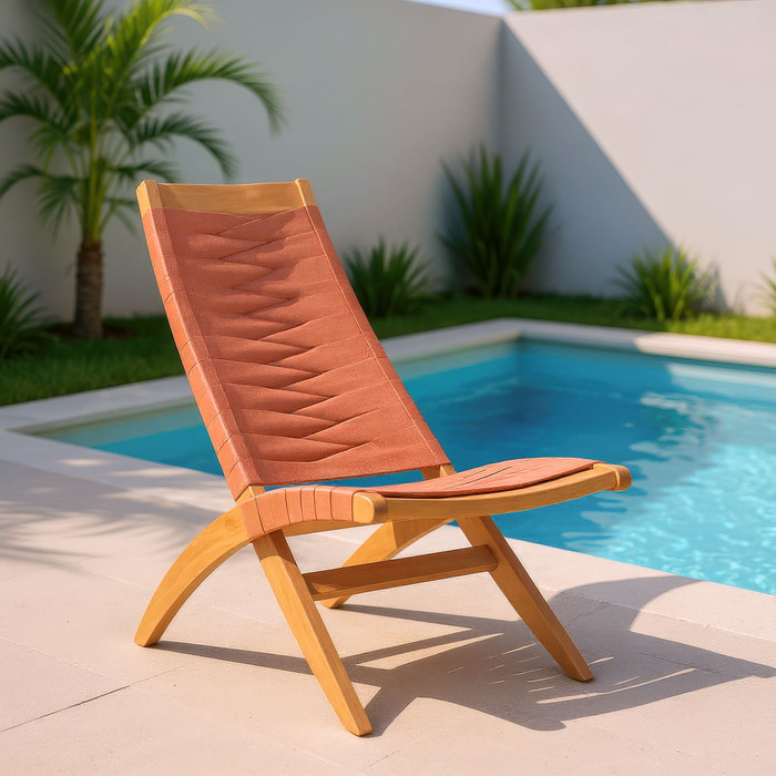 Zuo Modern Rova Lounge Chair Terracotta