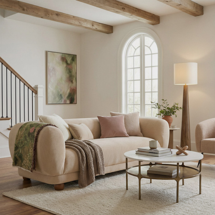 Zuo Modern Bild Coffee Table White & Brass