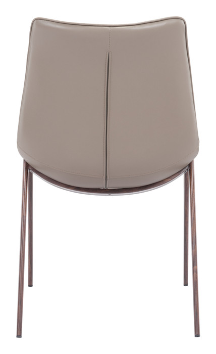 Zuo Modern Magnus Dining Chair (Set of 2) Brown & Walnut