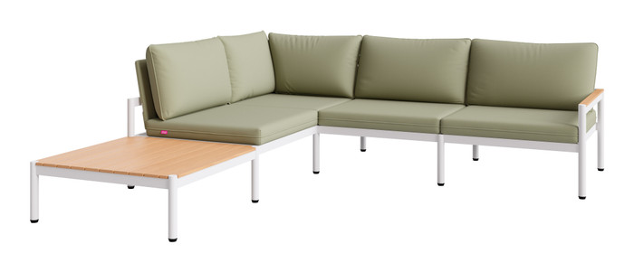 Zuo Modern Lychee Modular Sectional Green