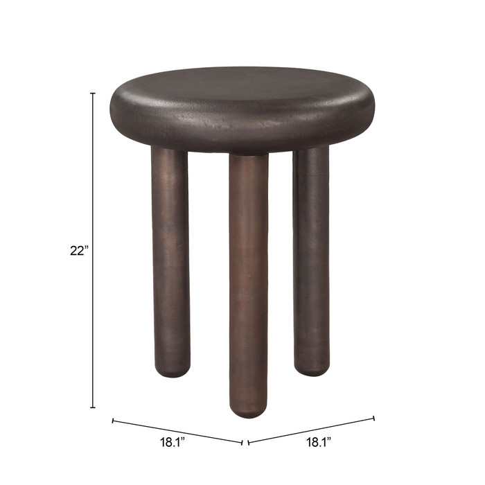 Zuo Modern Arian Side Table Bronze