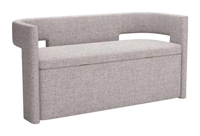 Zuo Modern Papua Storage Bench Gray