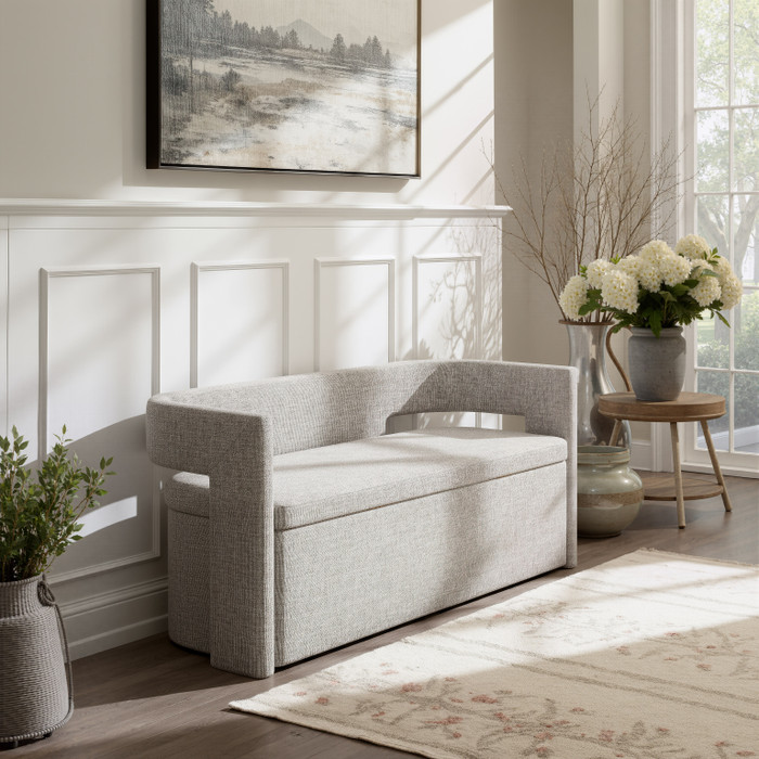 Zuo Modern Papua Storage Bench Gray