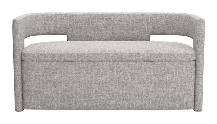 Zuo Modern Papua Storage Bench Gray