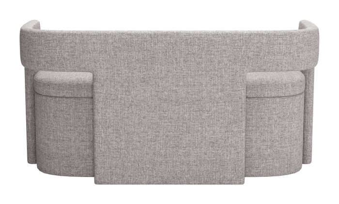 Zuo Modern Papua Storage Bench Gray