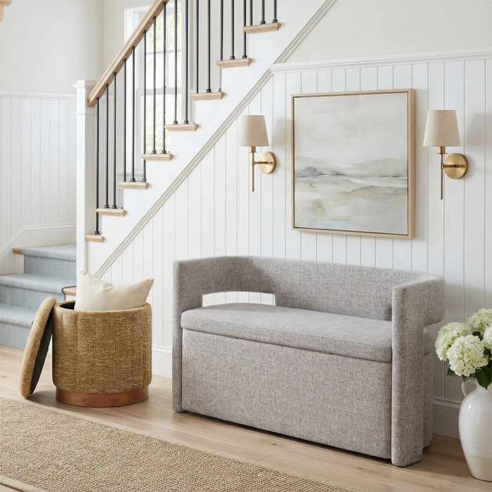 Zuo Modern Papua Storage Bench Gray