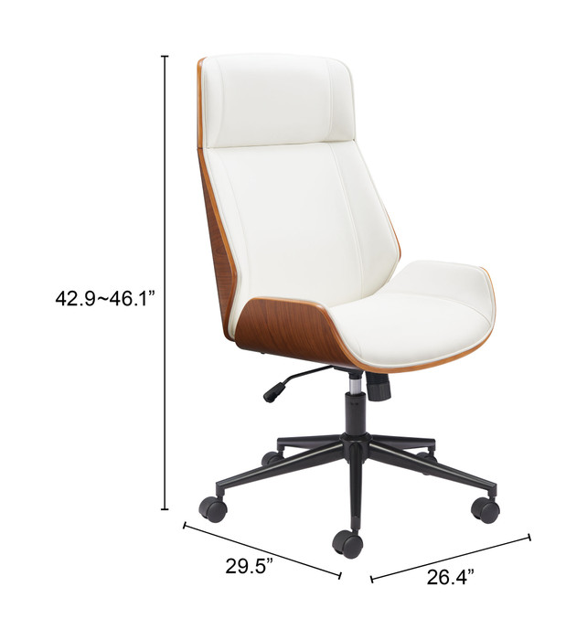 Zuo Modern Flex High Back Office Chair White