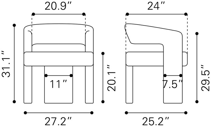 Zuo Modern Java Accent Chair Sandy Beige