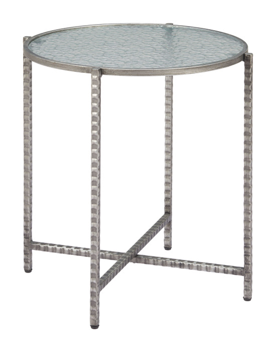 Zuo Modern Vetro Side Table Silver