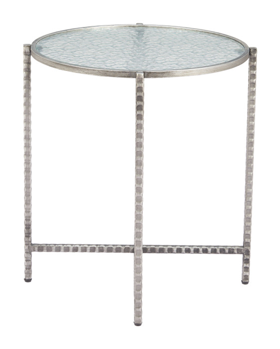 Zuo Modern Vetro Side Table Silver