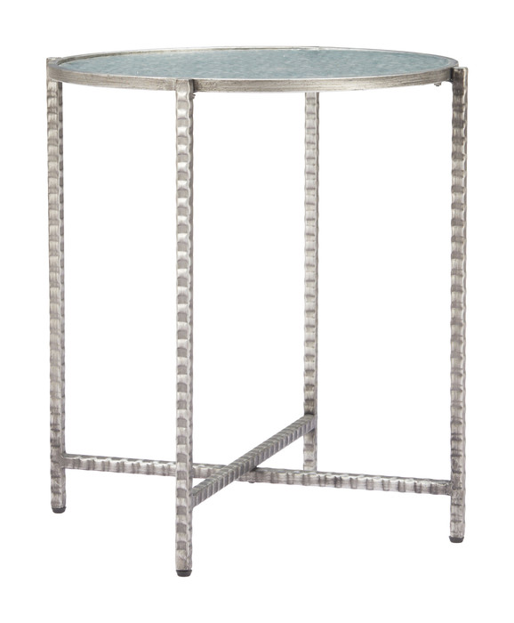 Zuo Modern Vetro Side Table Silver